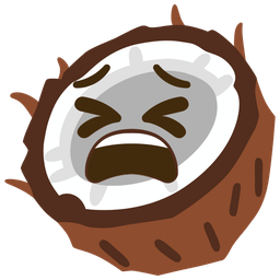 Tired face and Coconut