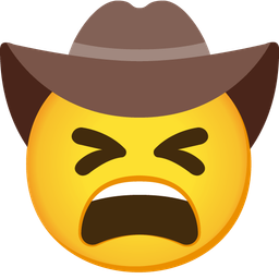 Tired face and Cowboy hat face