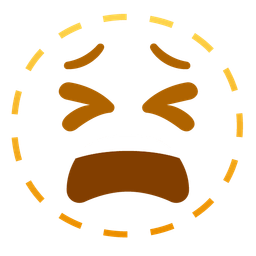 tired face and dotted line face