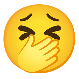 tired face and face with open eyes and hand over mouth