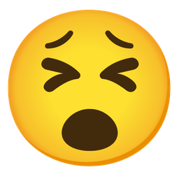 Tired face and Face with open mouth