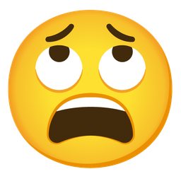 tired face and face with rolling eyes