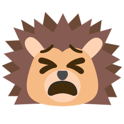 tired face and hedgehog