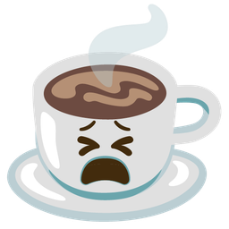 Tired face and Hot beverage