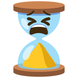 tired face and hourglass done