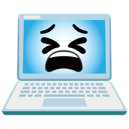 tired face and laptop