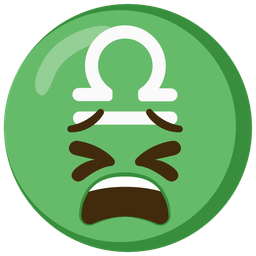 tired face and Libra