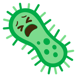 tired face and microbe