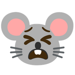 tired face and mouse face