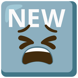 tired face and NEW button