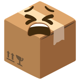 tired face and package