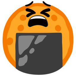 tired face and rice cracker