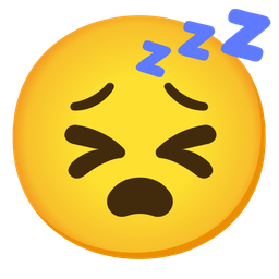 Tired face and Sleeping face