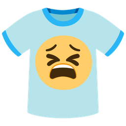 Tired face and T-shirt