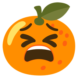 Tired face and Tangerine