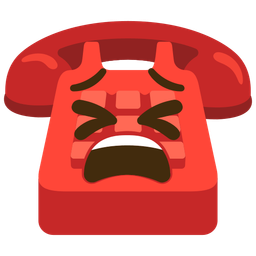 tired face and telephone