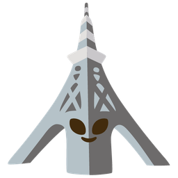 Tokyo tower and alien