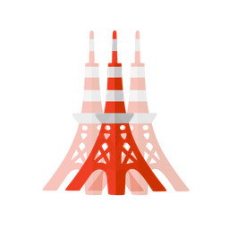 Tokyo tower and beating heart