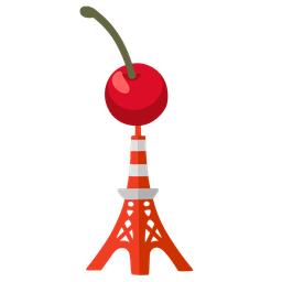 Tokyo tower and cherries
