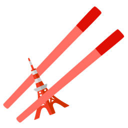 Tokyo tower and chopsticks
