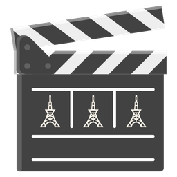 Tokyo tower and clapper board