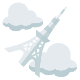 Tokyo tower and cloud