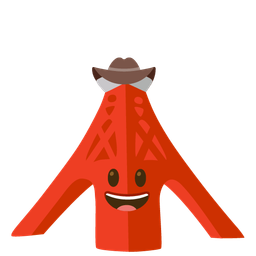 Tokyo tower and cowboy hat face