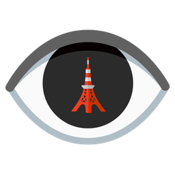 Tokyo tower and eye