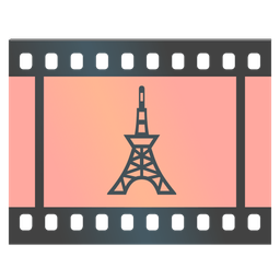 Tokyo tower and film frames