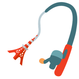 Tokyo tower and fishing pole