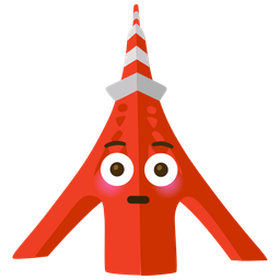 Tokyo tower and flushed face