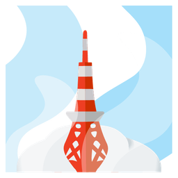 Tokyo tower and hot springs