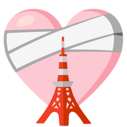 Tokyo tower and mending heart