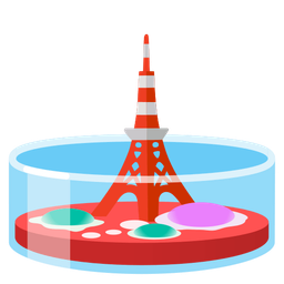 Tokyo tower and microscope