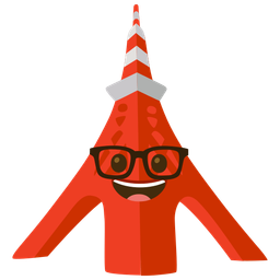 Tokyo tower and nerd face