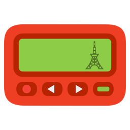 Tokyo tower and pager