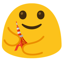 Tokyo tower and people hugging