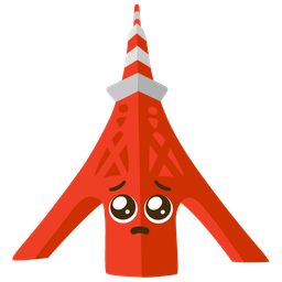 Tokyo tower and pleading face