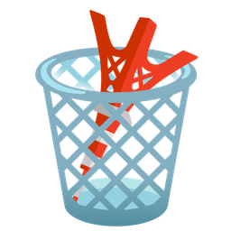 Tokyo tower and wastebasket