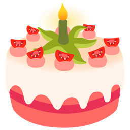 tomato and birthday cake