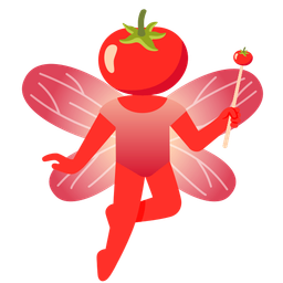 tomato and butterfly