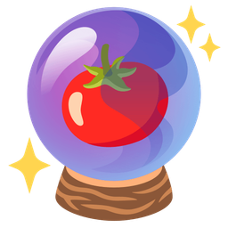 tomato and crystal ball