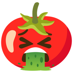 tomato and face vomiting