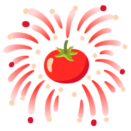 tomato and fireworks