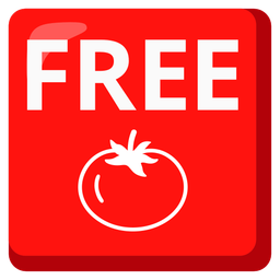 tomato and FREE button