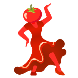 tomato and high-heeled shoe