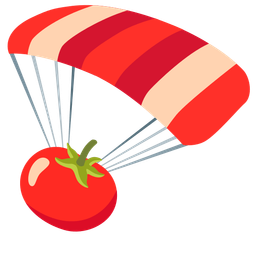 tomato and parachute