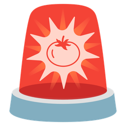 tomato and police car light