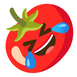 Tomato and Rolling on the floor laughing