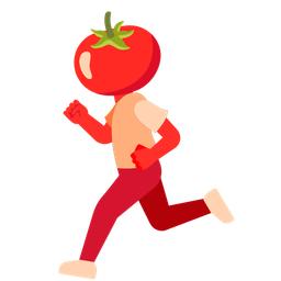 tomato and running shoe